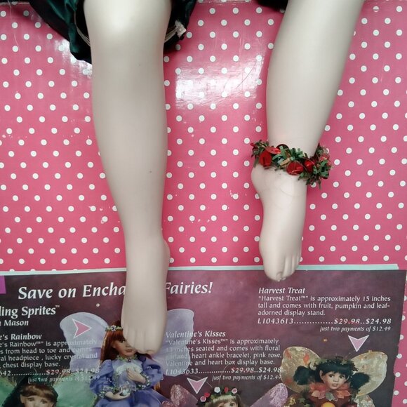 Vintage Christmas Sparkle Fairy Doll With Original Box Paradise Galleries 1990s - Picture 4 of 16